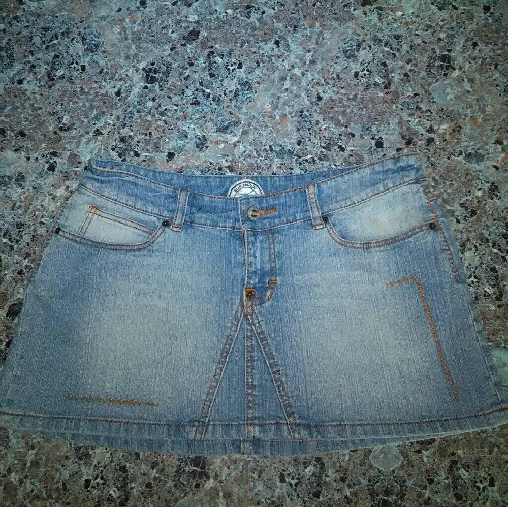 Blue Marlin jean skirt